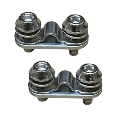 Imagem de kowaku 2 conjuntos de placas de fixação de perna de telha para para-lama de bicicleta com parafusos, acessório profissional de 1,26 polegadas, braçadeira de