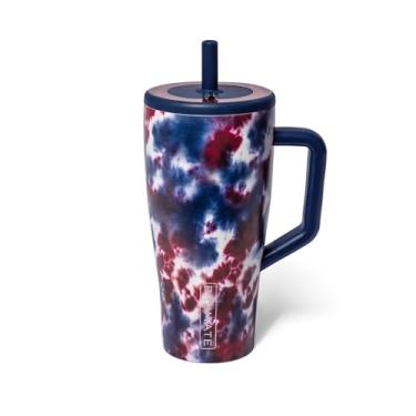 Imagem de Copo térmico BrüMate Era de 900 ml com alça e canudo | copo 100% à prova de vazamento com tampa e canudo | feito de aço inoxidável | base compatível com porta-copos | 900 ml (furta-cor - star burst)