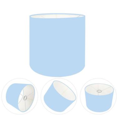 Imagem de Cúpula Abajur Cilíndrica Cp-8009 Ø25x20cm Azul Bebê