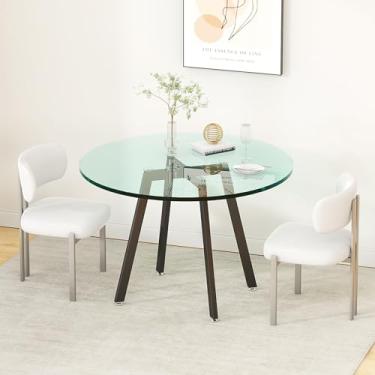 Imagem de Pernas de mesa de centro de 40,6 cm, base de ferro forjado resistente para tampos de mesa de vidro, mármore e madeira, casa, cozinha e escritório (preto)