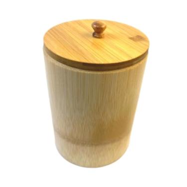 Imagem de WeiLaiKeQi Balde de vapor de arroz de bambu multifuncional redondo de madeira para armazenamento de arroz tigela reutilizável para jantar doméstico, para 1 Pessoa