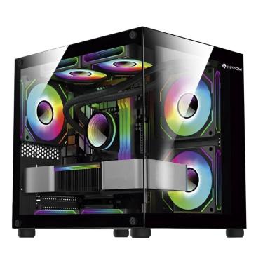 Imagem de Gabinete Gamer, Vidro Lateral, Suporta 4 Fans, Hayom GB1796 Preto