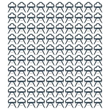 Imagem de Grcfumo Clipe de suporte de planta de plástico de 100pcs, clipe de ligação ao jardim resistente, acessórios de estufa para tubos, aros de efeito estufa, moldura de apoio ao jardim, (L)