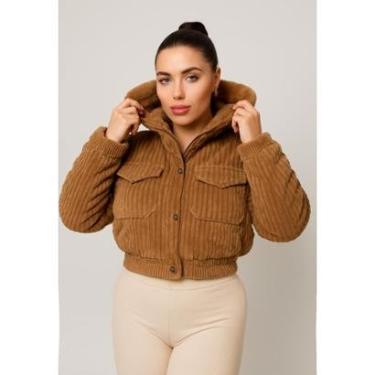 Imagem de Jaqueta Cotele Elegante Frio Feminina La'Oase Feminino-Feminino