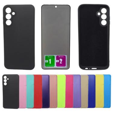 Imagem de Capa Aveludada Para Galaxy A15 M15 + Pelicula Privacidade - Mustangsho