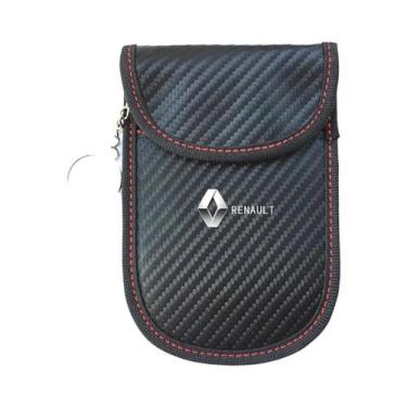 Imagem de Capa De Chave Com Bloqueio RFID De Fibra De Carbono Para Renault Megan