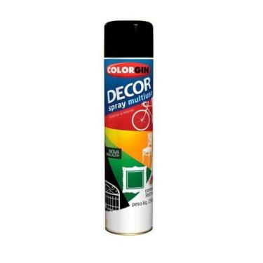 Imagem de Tinta Spray Multiuso Preto Fosco Decor Colorgin
