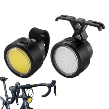 Imagem de Luz frontal para bicicleta - conjunto de farol, lanterna traseira e bicicleta - conjunto de lâmpadas ajustáveis à prova d'água, acessórios de ciclismo para uso ao ar livre, viagens noturnas