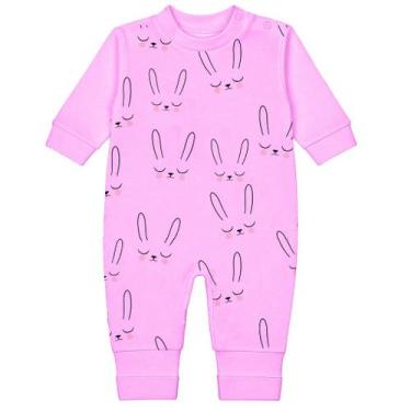 Imagem de Body Macacão Bebê Suedine Longo Estampado Inverno Enxoval - Koala Baby