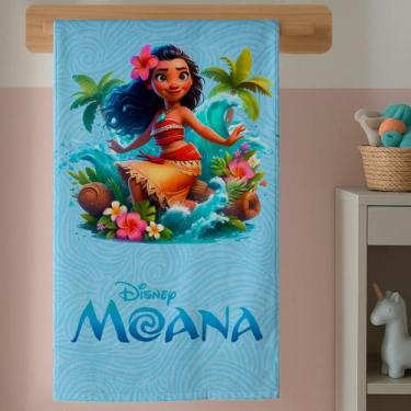 Imagem de Toalha Banho Infantil Princesa Dos Mares Estampa Mágica Colorida Algod