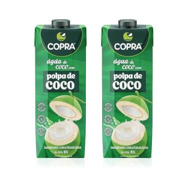 Imagem de Água de Coco com Polpa de Coco 1L- Copra - Kit 2 Unidades