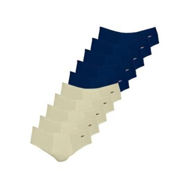 Imagem de Kit com 10 Cuecas Slip Zorba com Abertura 172 Colorido, Azul marinho, 