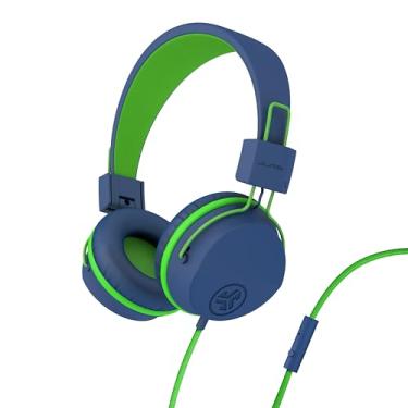 Imagem de JLab Fones de ouvido infantis com fio JBuddies Studio, seguro para crianças, seguro para crianças, seguro para estúdio, limitador de volume, dobrável, ajustável, isolamento de ruído, com microfone