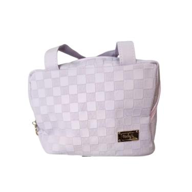 Imagem de Bolsa Térmica Premium 21x17x16cm – Lancheira Compacta para Marmita, Trabalho, Passeio, Academia – Alça de Mão – Ideal para Refeições e Bebidas (Qualidade Durável) (Lilas)