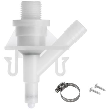 Imagem de Halotronics RV Válvula de água Kit de substituição para sanitas pedal-Flush - Sealand/Dometic 300, 301 310, 311, 320, 321 (Hardware incluído)