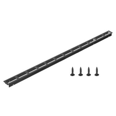 Imagem de PATIKIL Tampa de saída de ar da porta, 61 x 3 cm (dimensões externas), grade de ventilação com venezianas de alumínio, ventilação retangular com parafusos de montagem para armário de sapatos, preto