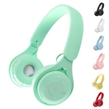 Imagem de Fone De Ouvido Bluetooth Sem Fio Over-Ear com Microfone, Dobrável, Qualidade de Som, Bateria Recarregável, Confortável, Ideal para Música, Chamadas e Jogos (Verde)