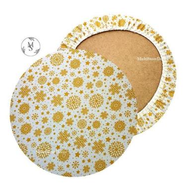 Imagem de 01 Capa de Sousplat Casa Noel Natal - 35 cm - Várias Cores e Estampas 