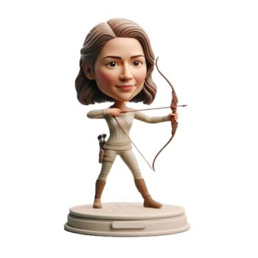 Imagem de Pose personalizada de tiro com arco e flecha, presente personalizado para namorada, mãe, irmã, ideal para decoração de casa, aniversário, aniversário, colecionáveis, feito a partir da sua foto