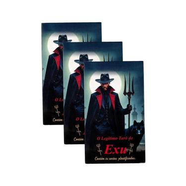 Imagem de Kit Com 3 O Tarô Do Exu 36 Cartas Plas+Man