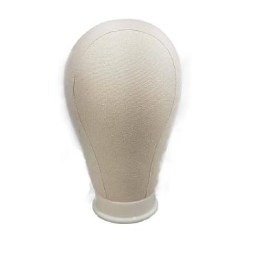 Imagem de Manequim Cabeça De Pano Para Prótese E Peruca Branco Cherey