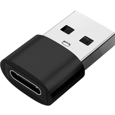 Imagem de Adaptador USB Tipo C para USB Comum (Tipo A), Carregamento Rápido 30W, OTG Plug, Compatível com iPhone 11 12 13 14 Pro Max, Android, Carro, Transferência de Dados