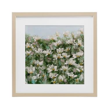 Imagem de Stupell Industries Impressão emoldurada Daisy Field in Springtime Birch Under Glass por Emma Bell, 33 x 33