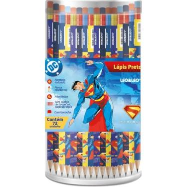 Imagem de Lápis Grafite Hb Resina Superman Red C/Borr - Pote C/ 72 Und Leo&leo
