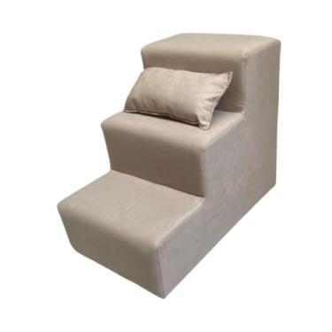 Imagem de Escadas Escadinha para Pet 3 Degraus Gato e Cachorro (Bege (marfim))