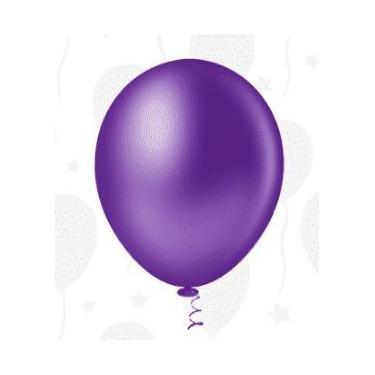 Imagem de BALÃO LISO REDONDO - PIC PIC Nº 05 - VIOLETA - Pacote com 50 unidades