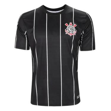Imagem de Camisa Corinthians Fitness Listrada Plus Size Masculino - Coimbra Lice