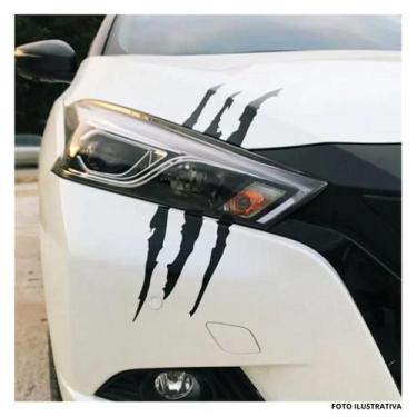 Imagem de Par De Adesivos Do Farol Garra Arranhão Carro Universal - CASA NISSI D