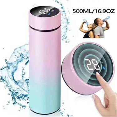 Imagem de Garrafa Térmica Termômetro Digital Led 500ml C/NF - SQUEEZE