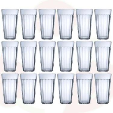 Imagem de 18 Copo de Vidro Long Drink Americano 450ML Nadir Bebidas - NADIR FIGU