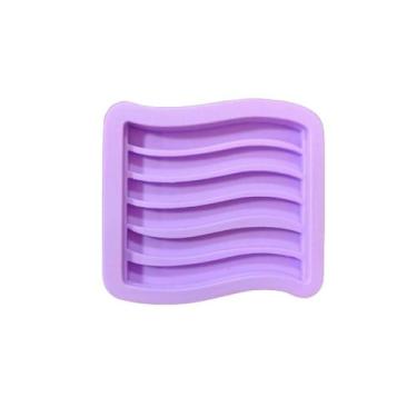 Imagem de R103 Molde de silicone bandeira LGBTQIA+ chaveiro resina - confeitaria