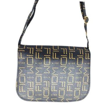 Imagem de Bolsa feminina transversal tiracolo estilosa média  - Glamour, Marrom 