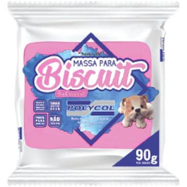 Imagem de Massa de Porcelana Fria Biscuit 90G Rosa - Polycol