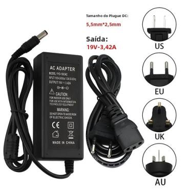 Imagem de Fonte De Alimentação 19V 3.42A, Adaptador AC, Carregador Para Caixa De