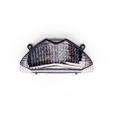 Imagem de TOPZONE Compatível com SUZUKI 2007-2016 GSF1250 BANDIT; luz de freio com combinação de luz traseira de luz traseira de LED (2. lâmpada traseira de LED, fumaça)