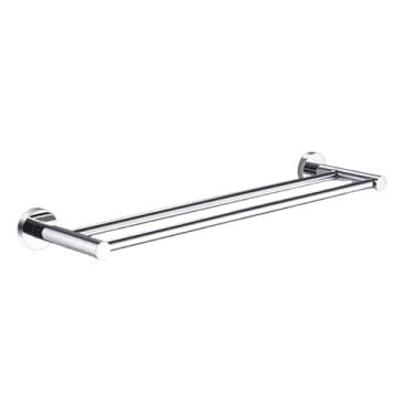 Imagem de Acessórios para banheiro cromados, toalheiro de aço inoxidável, porta-papel, anel para toalhas, porta-copos, suporte para escova de vaso sanitário, pingente de ferragens, barra dupla para toalhas