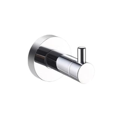 Imagem de Acessórios para banheiro cromados, toalheiro de aço inoxidável, porta-papel, anel para toalha, porta-copos, suporte para escova de vaso sanitário, pingente de ferragens, gancho para roupão simples