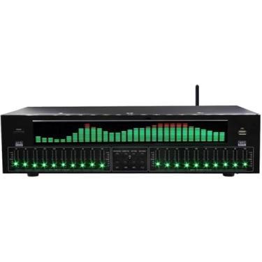 Imagem de Equalizador Digital De 31 Bandas, Equalizador Gráfico Estéreo De áudio Digital, Analisador De Espectro De Música Led Com Redução De Ruído E 12 Padrões De Ritmo