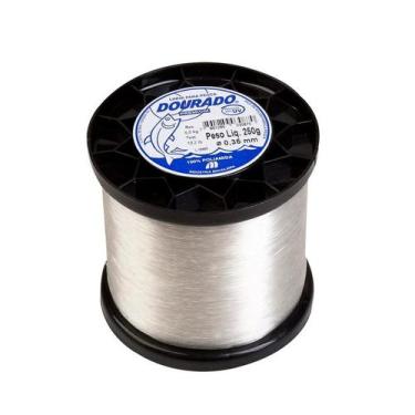 Imagem de Linha Pesca Dourado 0,35Mm Branca 250G