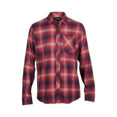 Imagem de Camisa Fox Flanela Survivalist Xadrez Vermelha, 3, Vermelho, M
