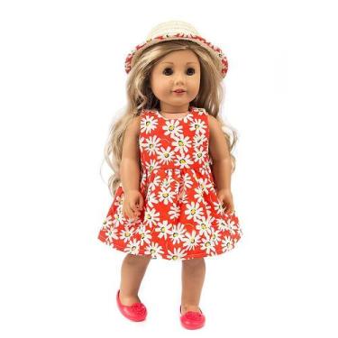 Imagem de Vestido de roupas para boneca americana de 18 polegadas brinquedo de m