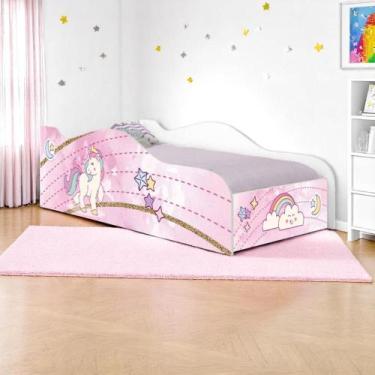 Imagem de Cama Infantil Glow Unicónio Rosa - CASA H