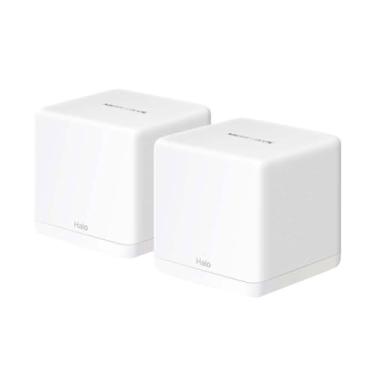 Imagem de Mercusys Sistema Wi-Fi 6 AX1500 Whole Home, banda dupla, OFDMA, MU-MIMO, 1024-QAM, roaming sem costura, fácil gerenciamento de aplicativos, portas Gigabit completas, rede de convidados, controle