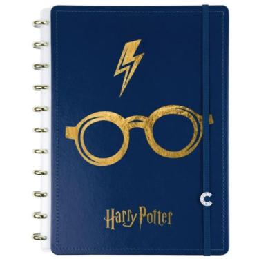 Imagem de Caderno Inteligente Grande HARRY Potter Azul 80FLS