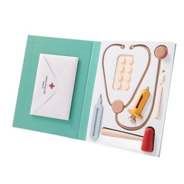 Imagem de JWQFBC Kit de Médico Infantil, Dramatização Pré-escolar, Conjunto de Fantasias de Médico, Brinquedos de Médico de Faz de Conta para Crianças a Partir de 3 An
