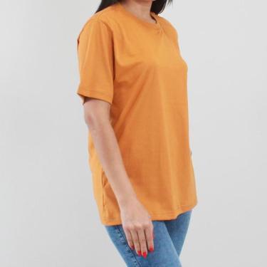 Imagem de Camiseta Oversized Feminina - Estampa Lisa - Ju Ribeiro Ind, Caramelo,
